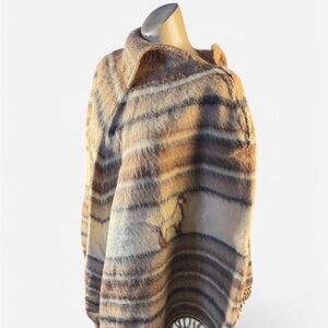Wool poncho, fits small- large